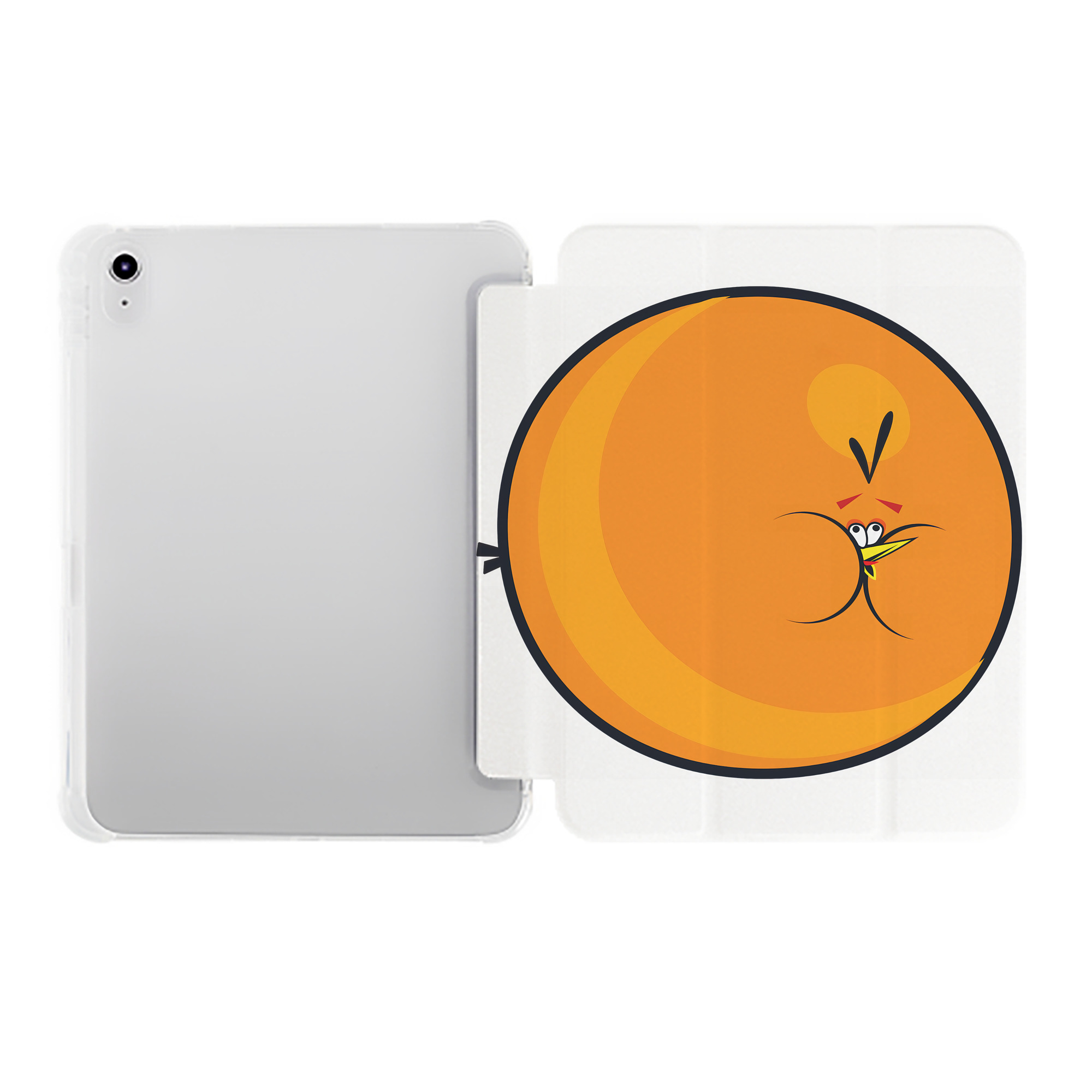 （画像用） Angry Birds アングリーバード IPad ケース ペン収納付き 三つ折りスタンド PUレザー×シリコン 対応機種9.5/10.5/10.9インチ